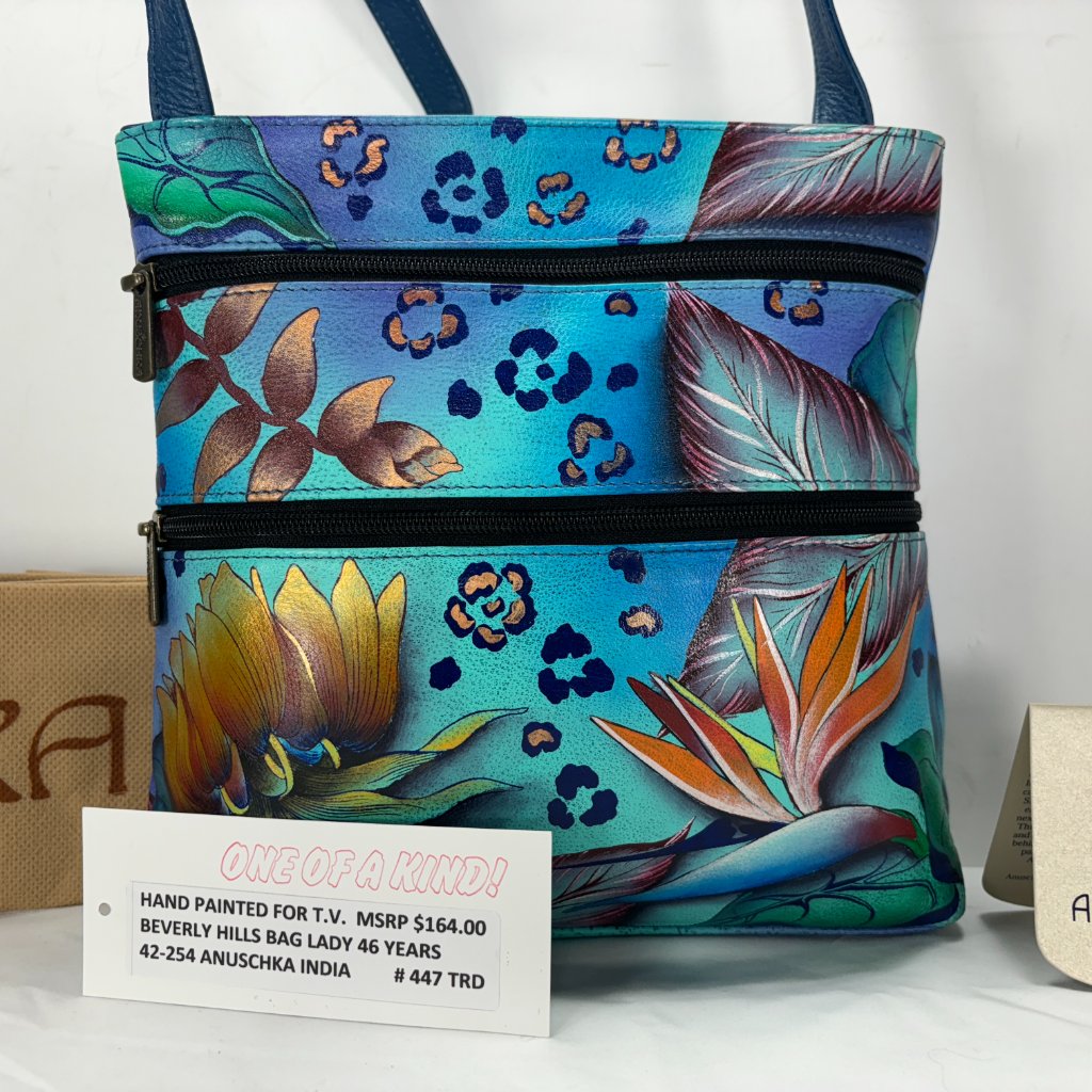 Anuschka India -Nwt $164.00 Masterpiece Paintingtook 7 Weeks To Complete